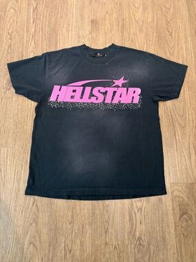 Black Hellstar Rhinestone Tee